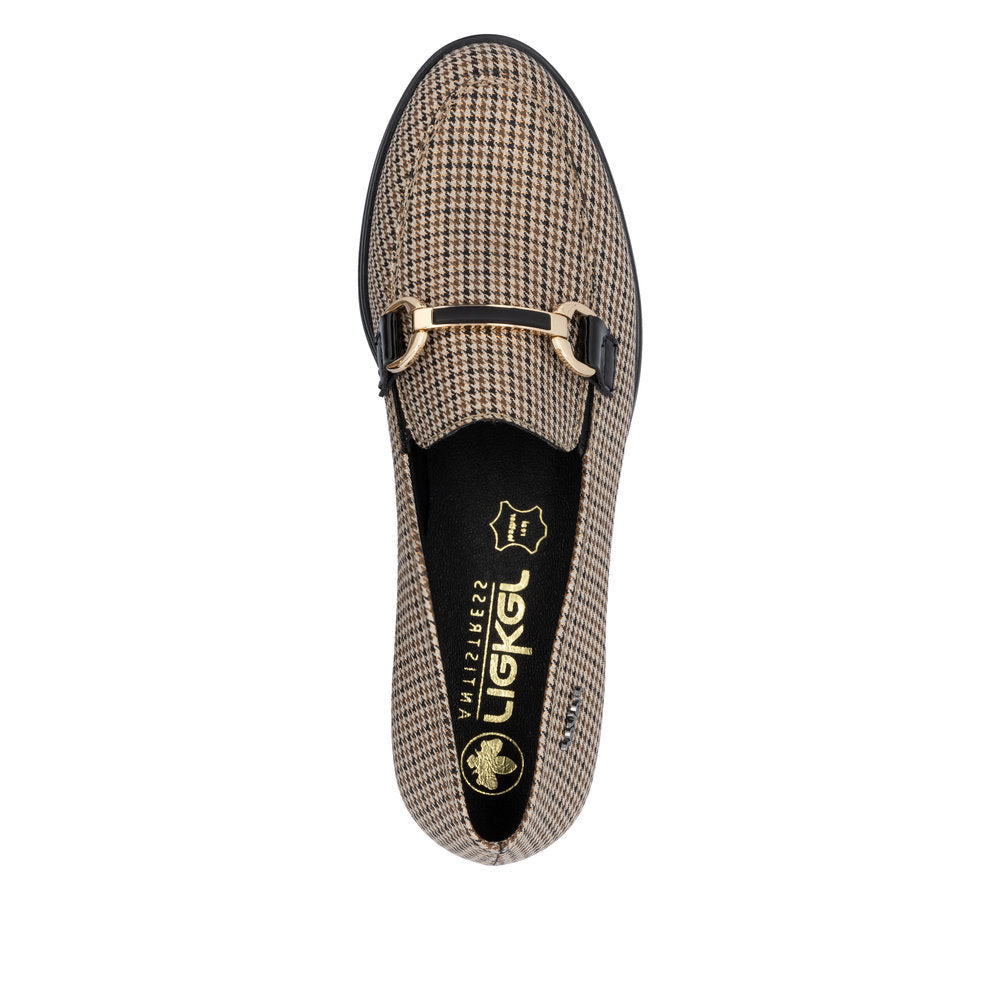 Rieker 46264 Women's Caroni Loafer in Beige