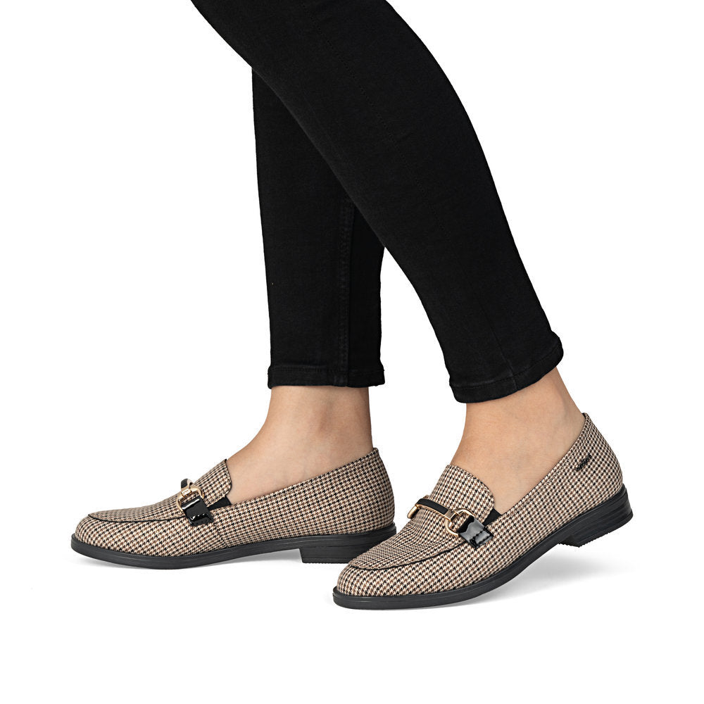 Rieker 46264 Women's Caroni Loafer in Beige