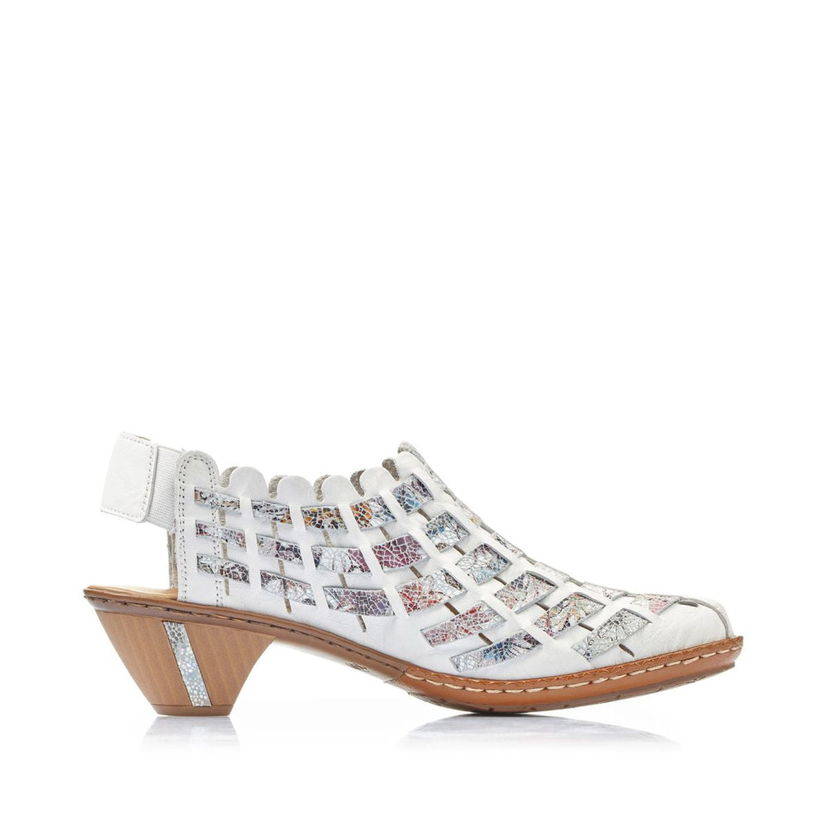 Rieker 46778-80 Women's White Multi Sandal