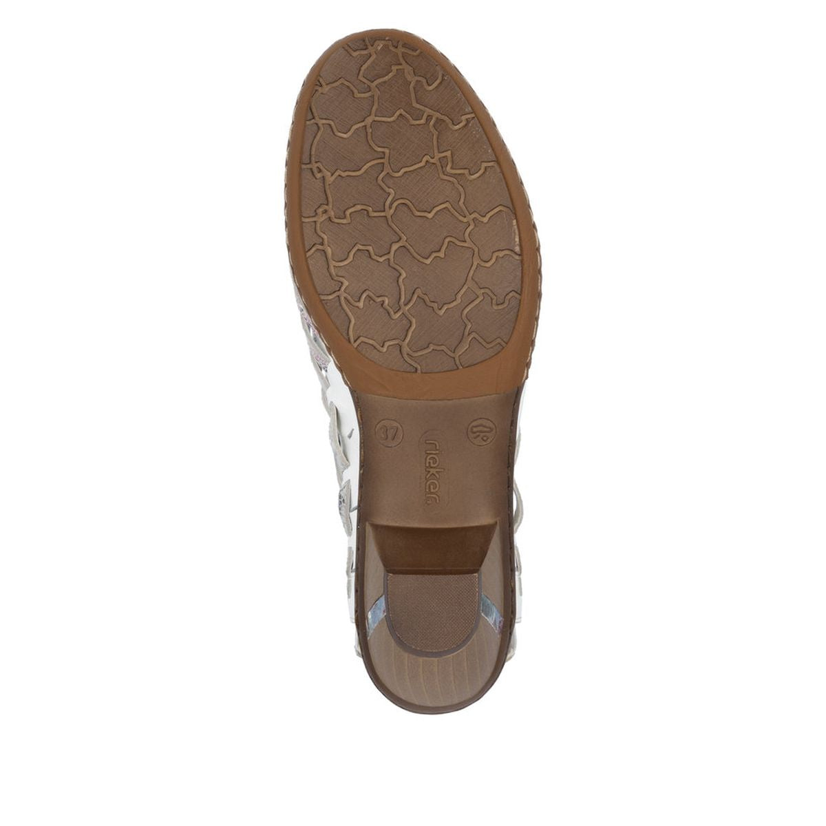 Rieker 46778-80 Women's White Multi Sandal