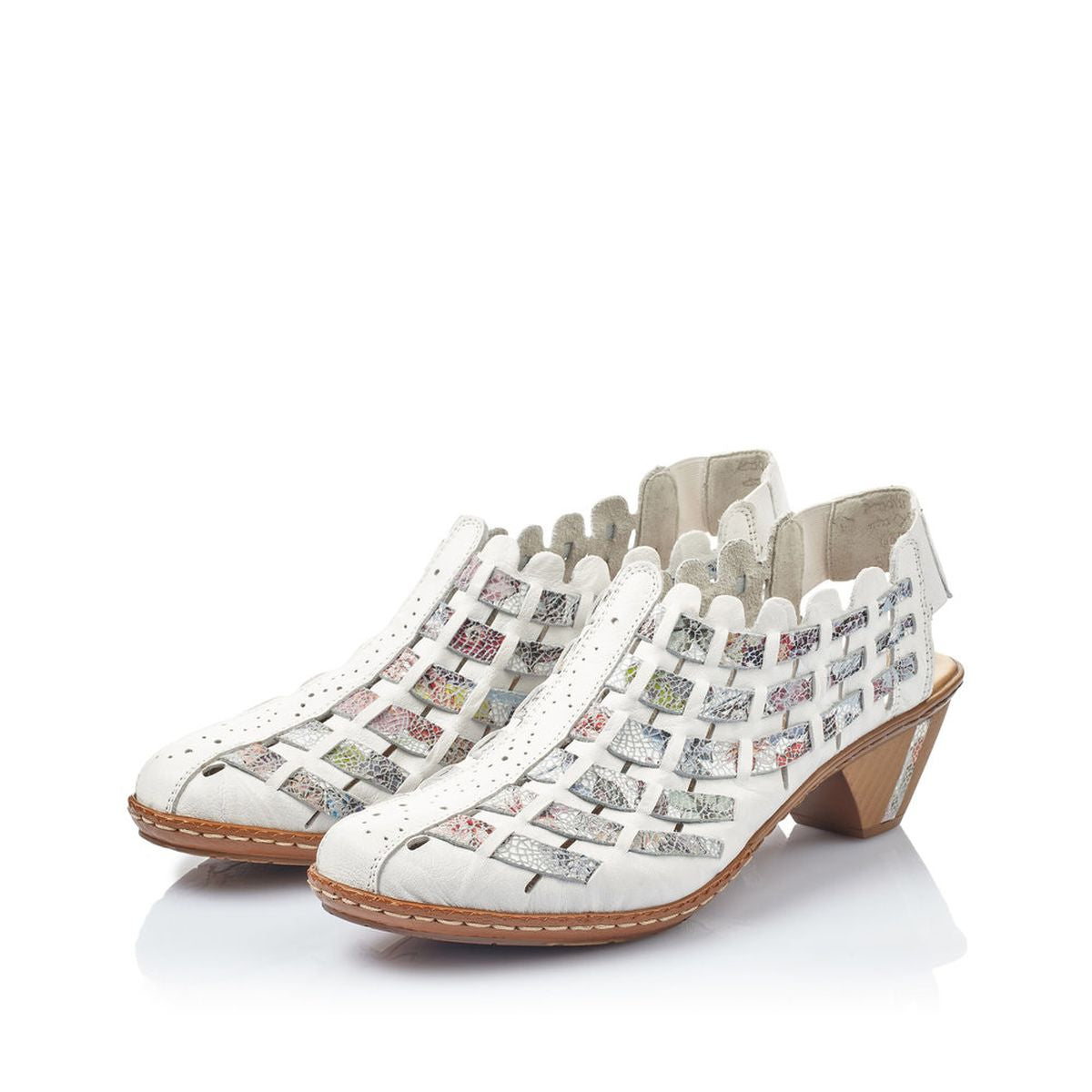 Rieker 46778-80 Women's White Multi Sandal