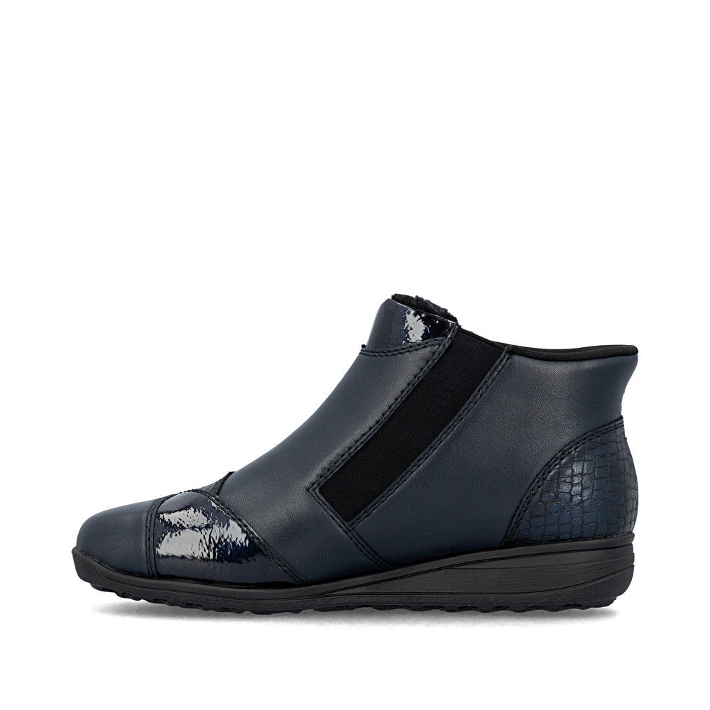 Rieker 47254 Women's Ready to Go Ankle Boots in Blue