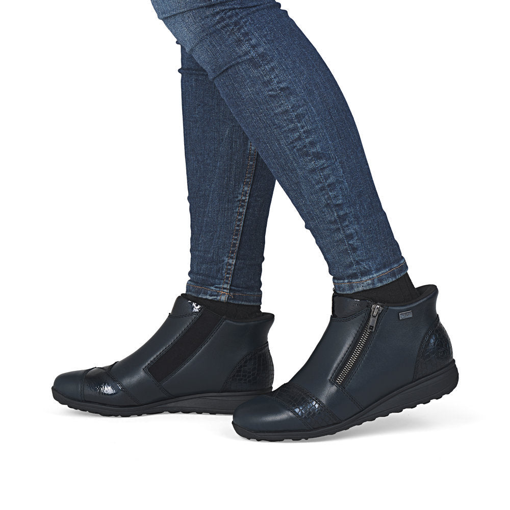 Rieker 47254 Women's Ready to Go Ankle Boots in Blue