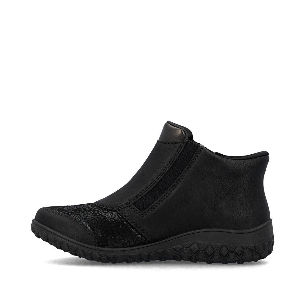 Rieker 59558 Ready to Go Ankle Boots in Black