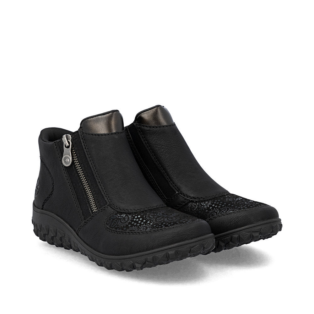 Rieker 59558 Ready to Go Ankle Boots in Black