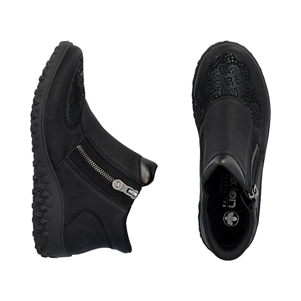 Rieker 59558 Ready to Go Ankle Boots in Black