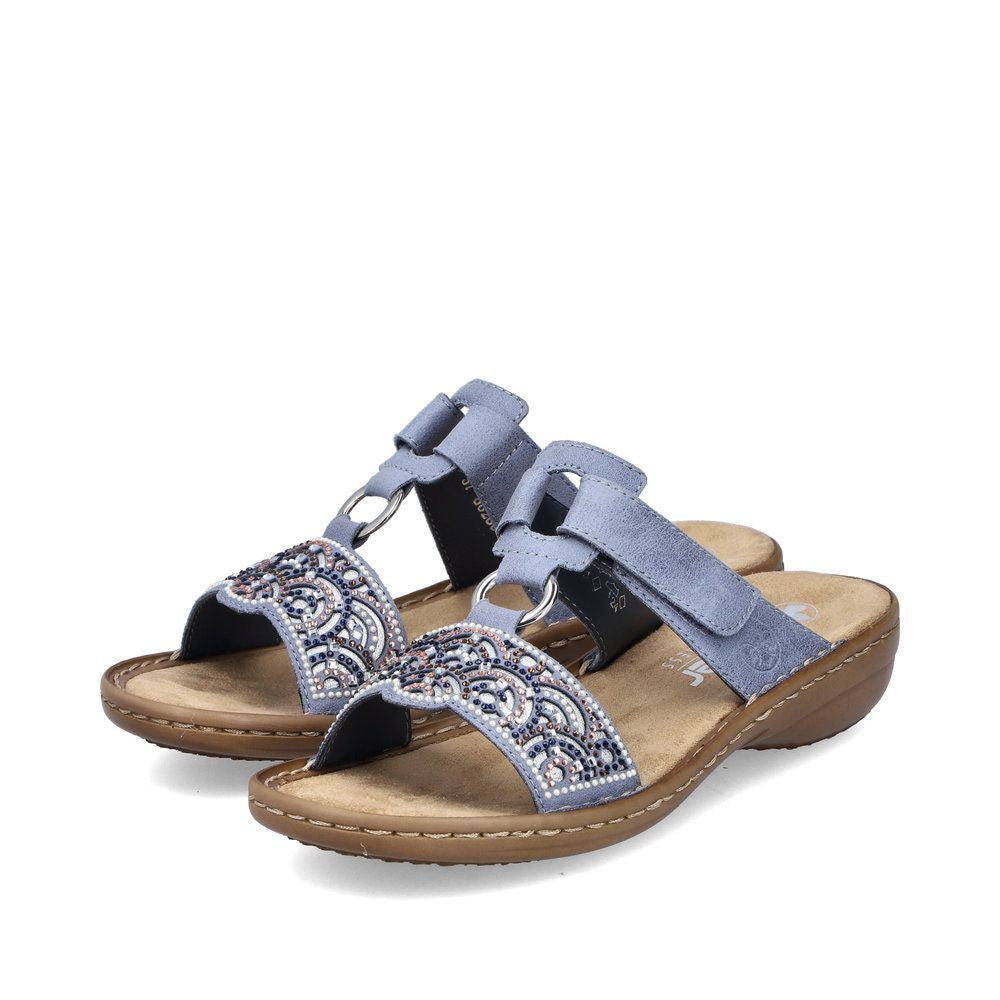 Rieker 608K2 Women's Sandals in Blue
