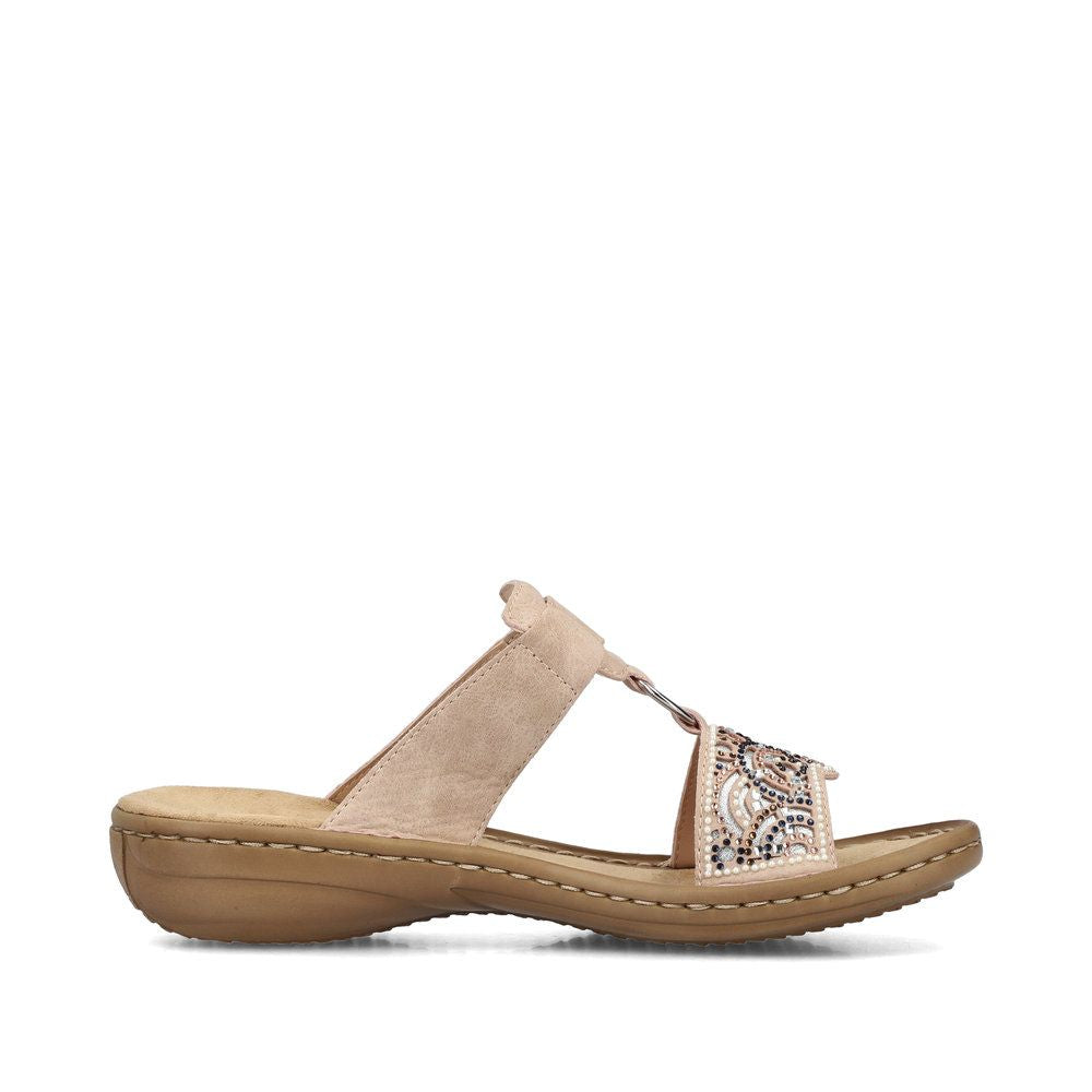 Rieker 608K2 Women's Sandals in Pink