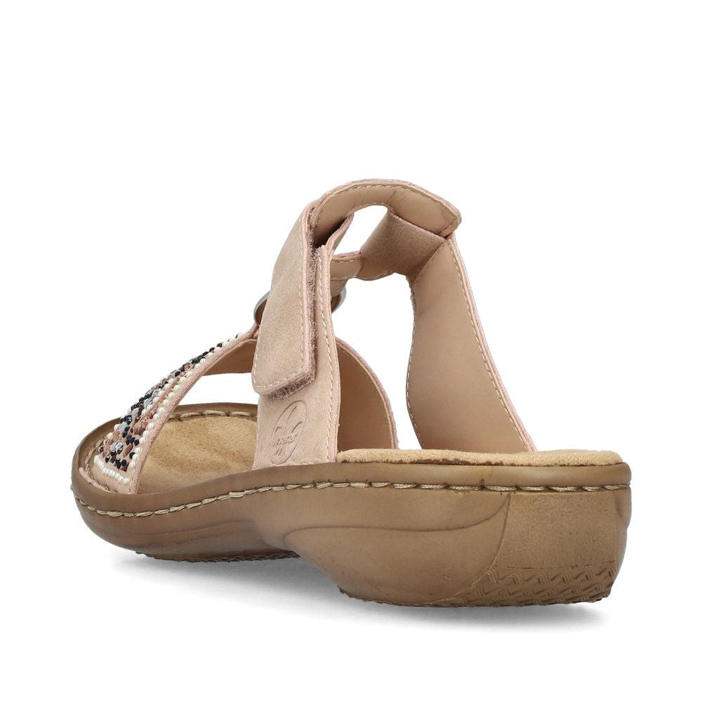 Rieker 608K2 Women's Sandals in Pink