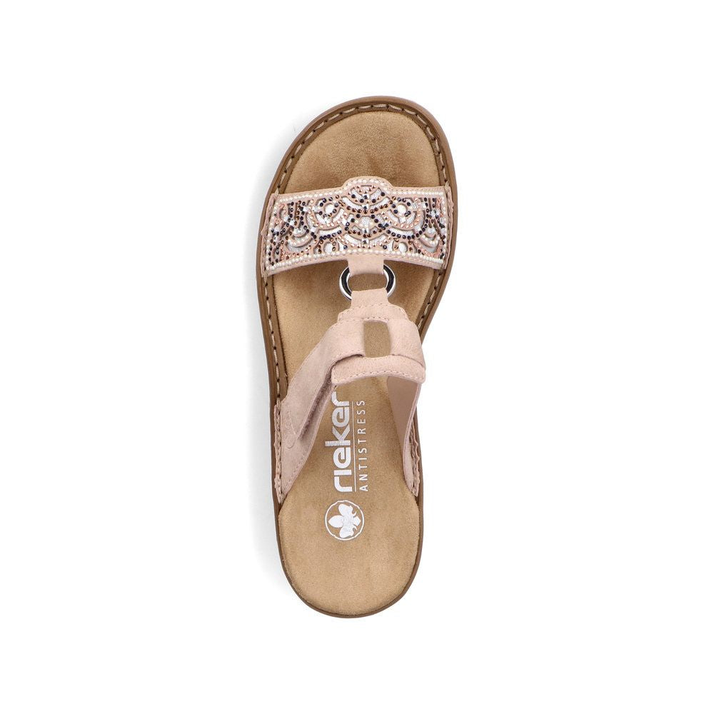 Rieker 608K2 Women's Sandals in Pink