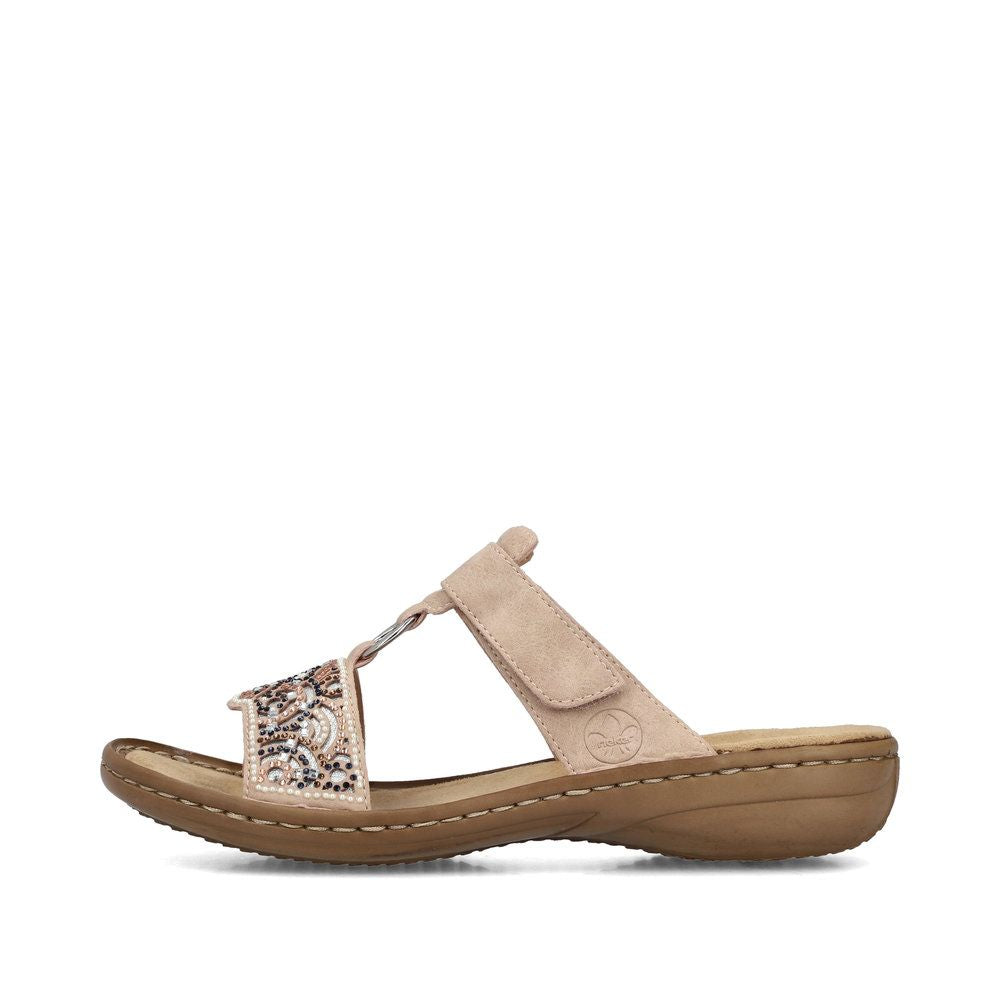 Rieker 608K2 Women's Sandals in Pink