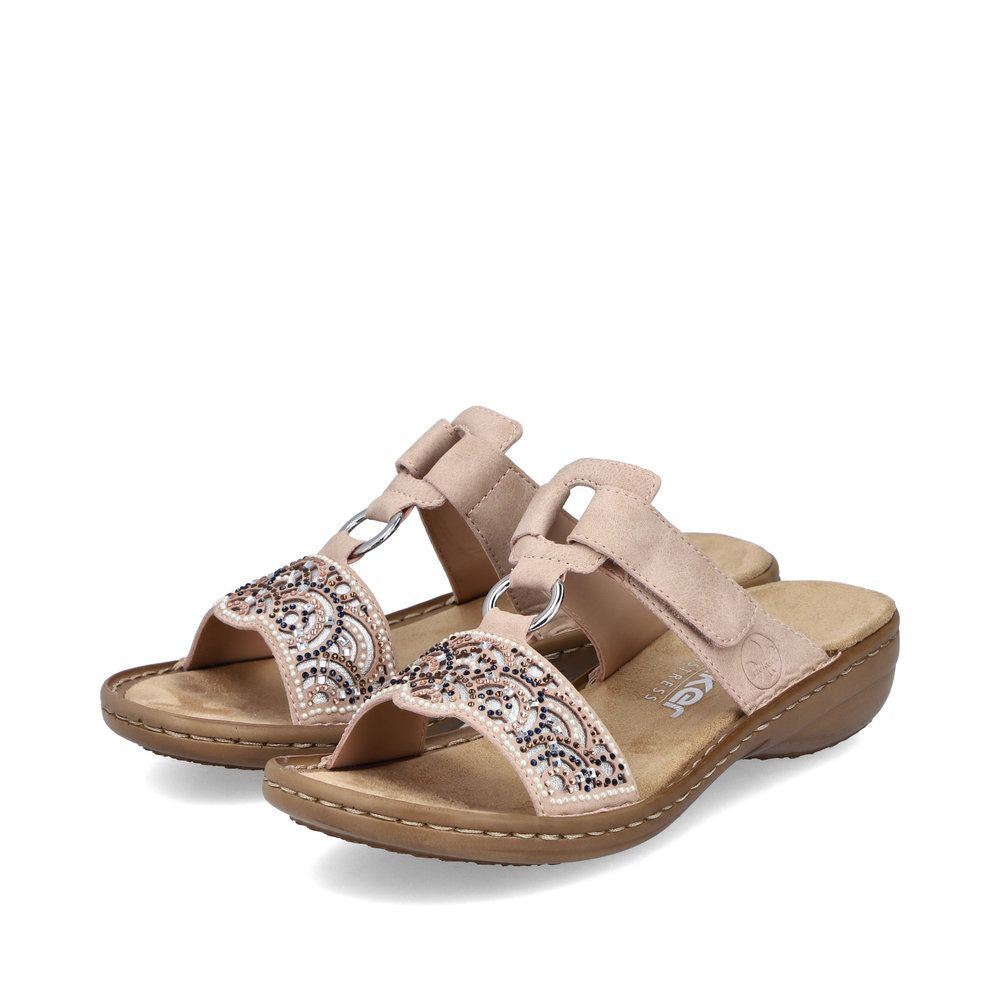 Rieker 608K2 Women's Sandals in Pink