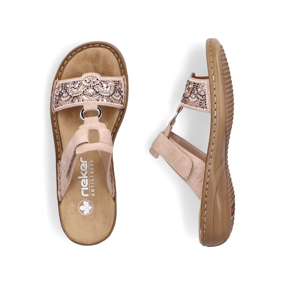 Rieker 608K2 Women's Sandals in Pink
