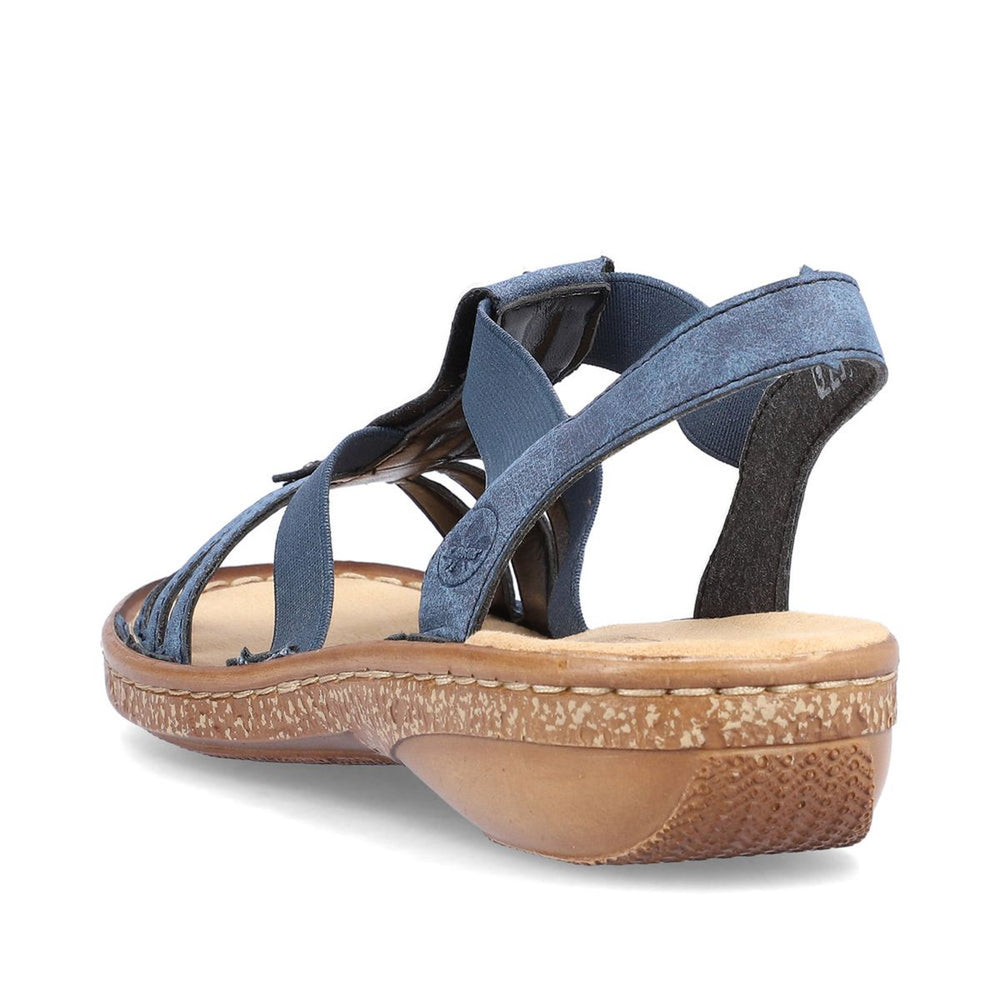 Rieker 628G9-16 Morelia Strap Sandals in Blue