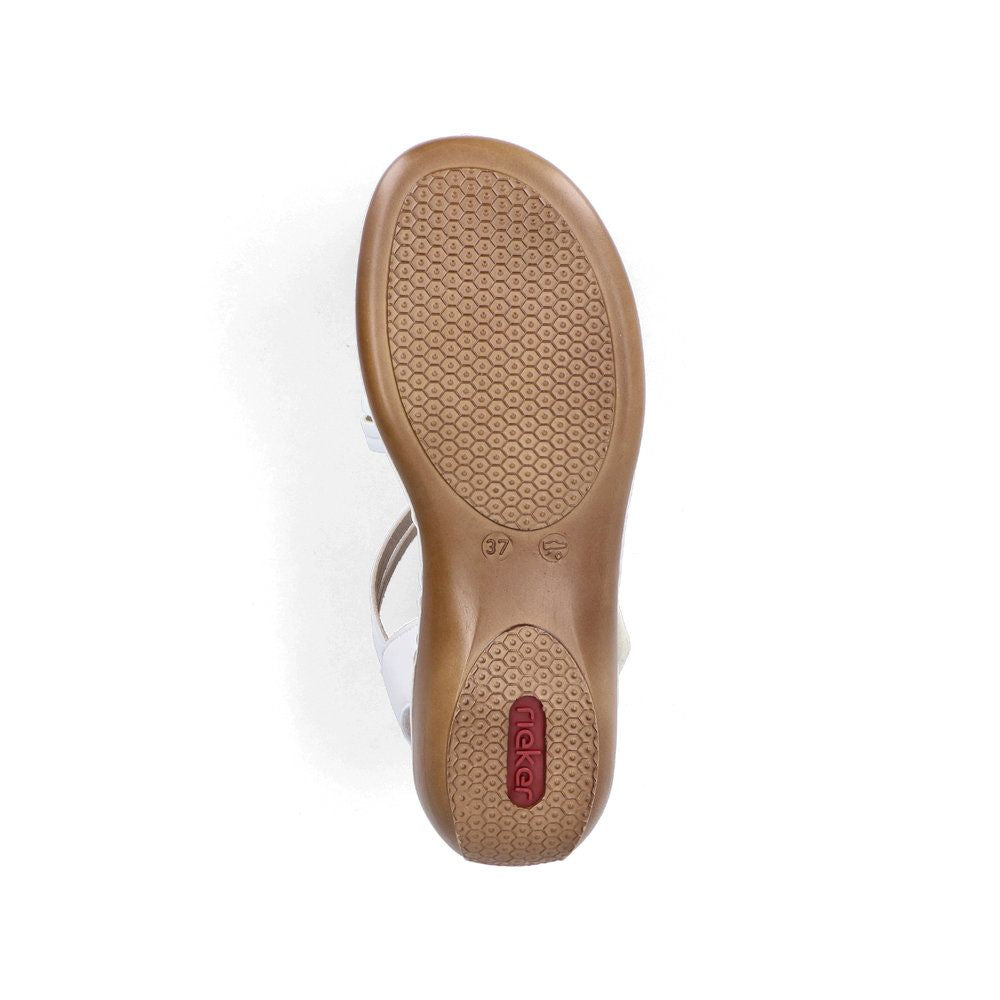 Rieker 65964 Women's Strap Sandal – White