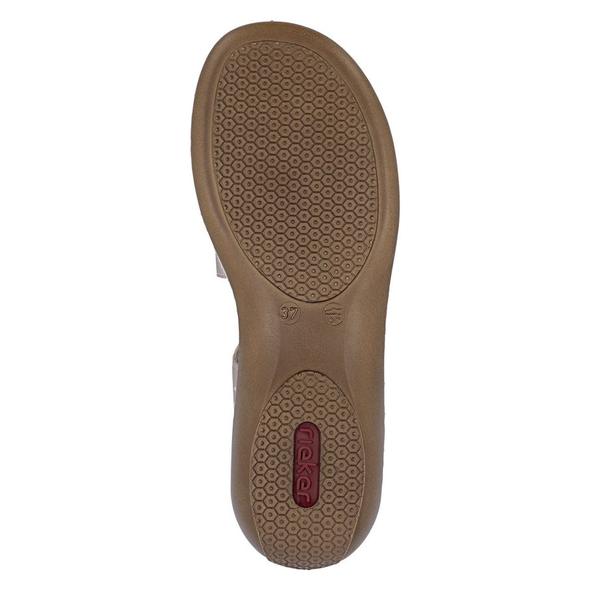 Rieker 659C7 Women's Velcro Strap Sandals – Copper