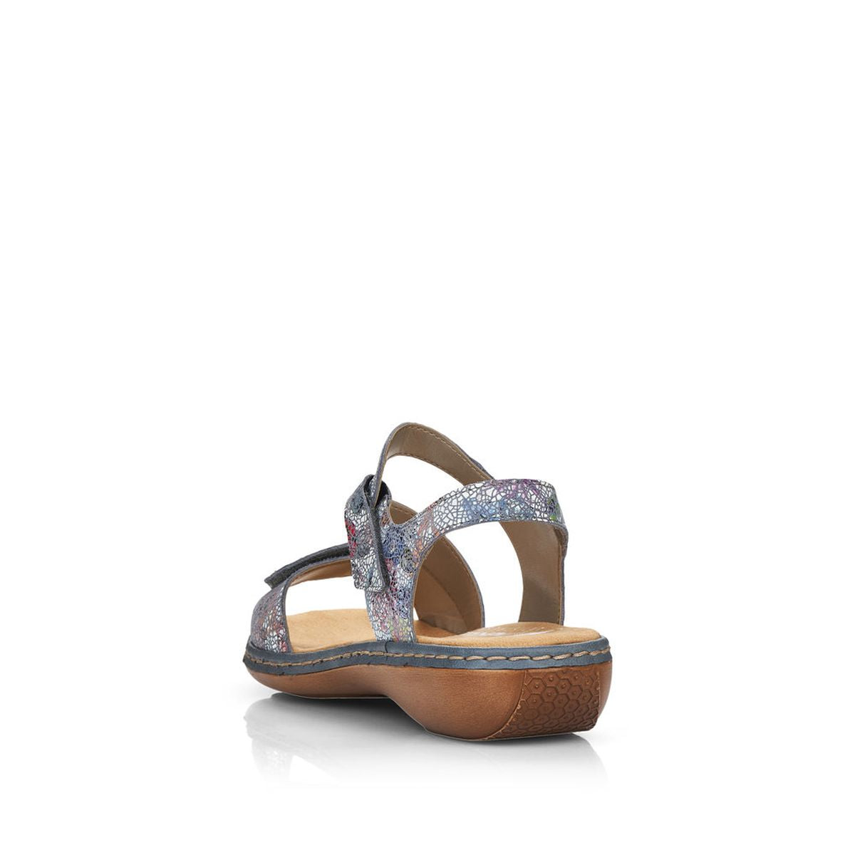 Rieker 659C7-90 Adria-Multi Leather Sandals – Women’s Wedge Comfort