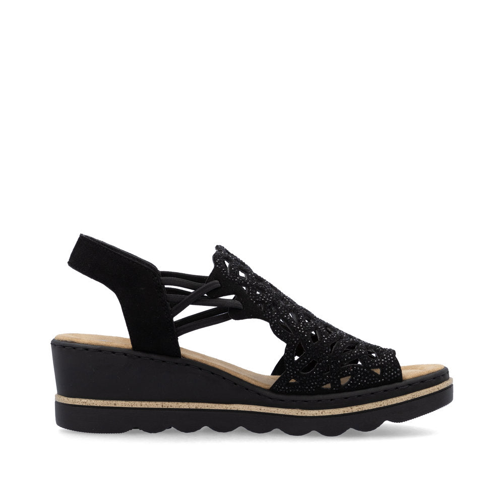 Rieker 67465 Women's Sandals in Black