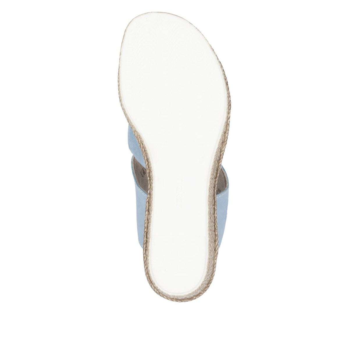 Rieker 68789-10 Women’s Aqua Wedge Mule Sandals – Fashion & Comfort