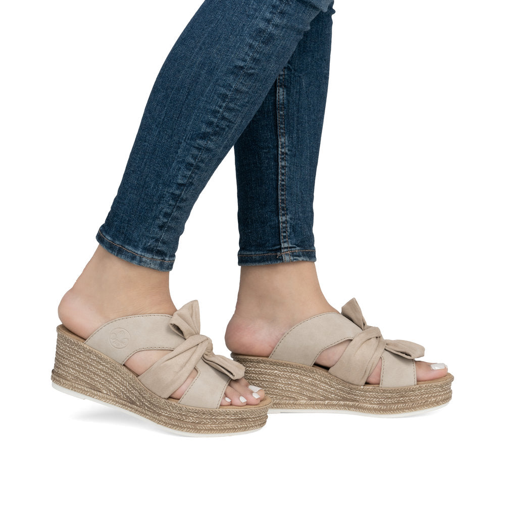 Rieker 68789 Women's Sandals in Beige