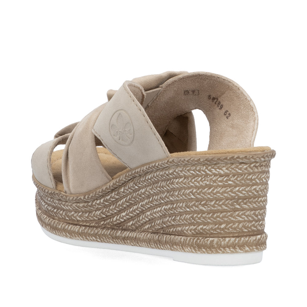 Rieker 68789 Women's Sandals in Beige