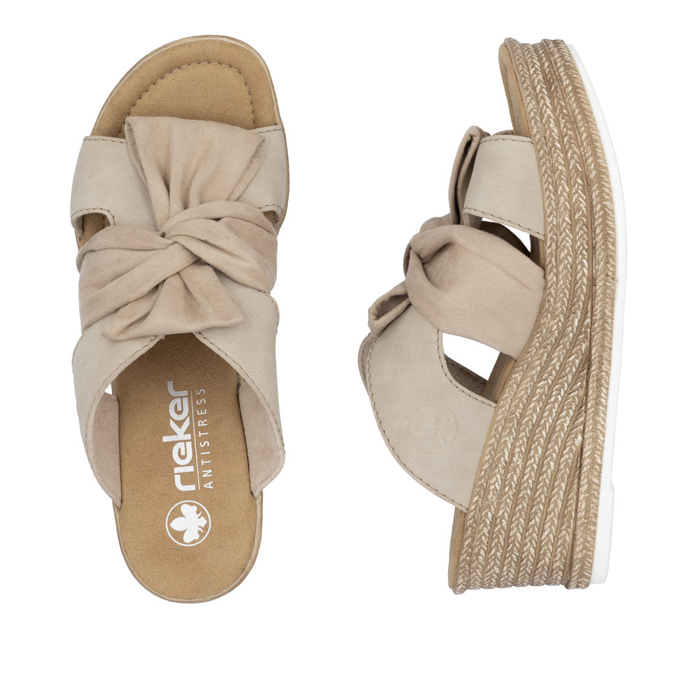 Rieker 68789 Women's Sandals in Beige