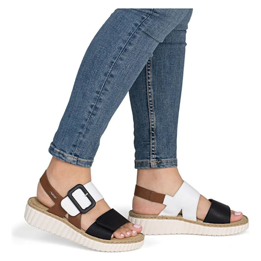 Rieker 69260 Women's Wide Sandals in Multi