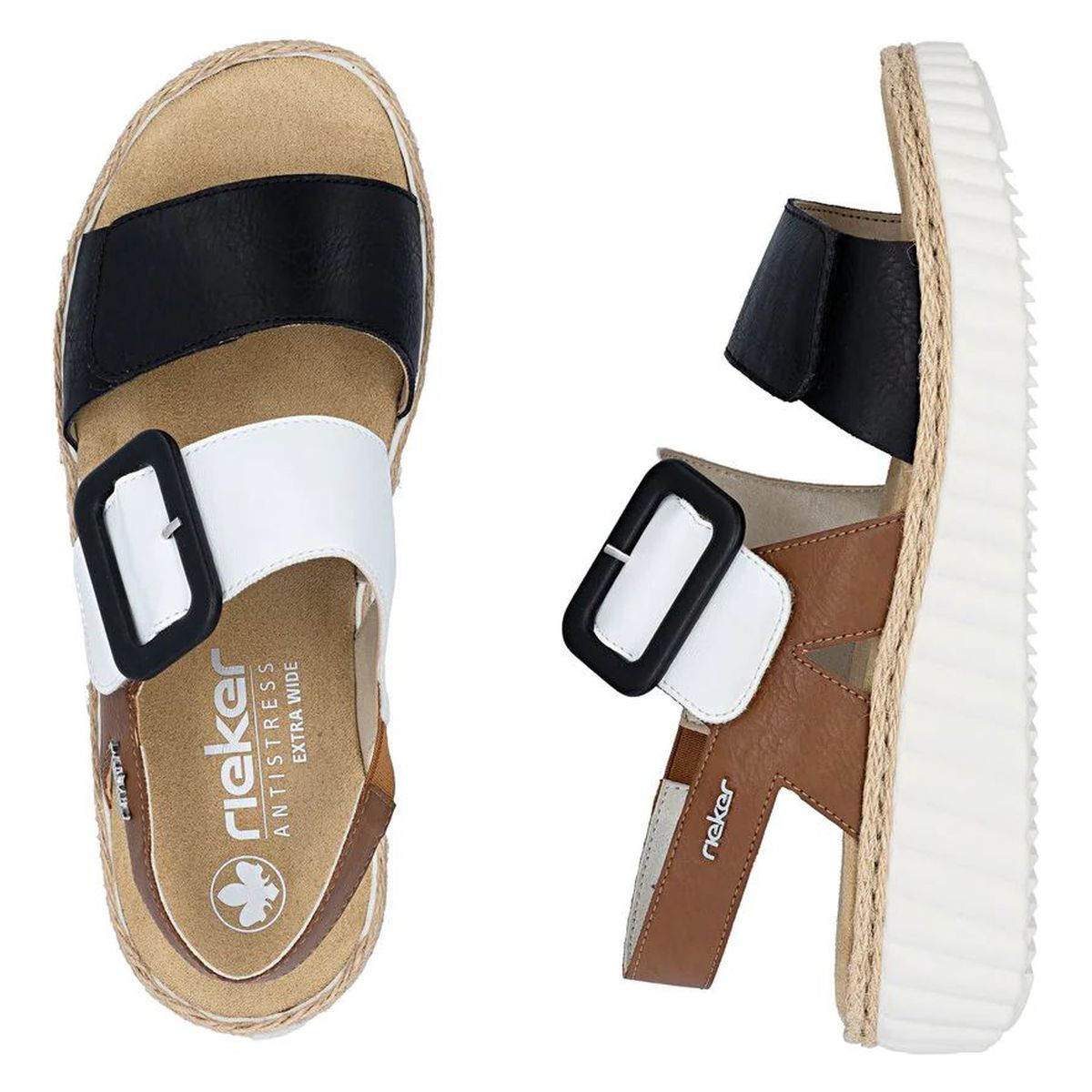 Rieker 69260 Women's Wide Sandals in Multi