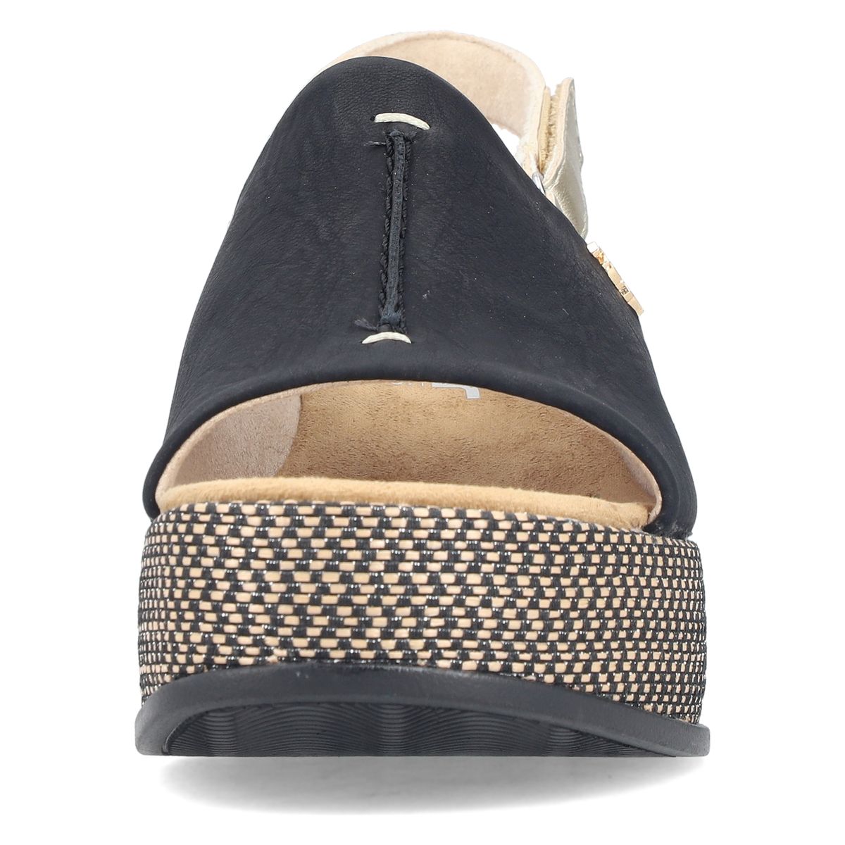 Rieker 69460 Women's Wedge Sandals – Black