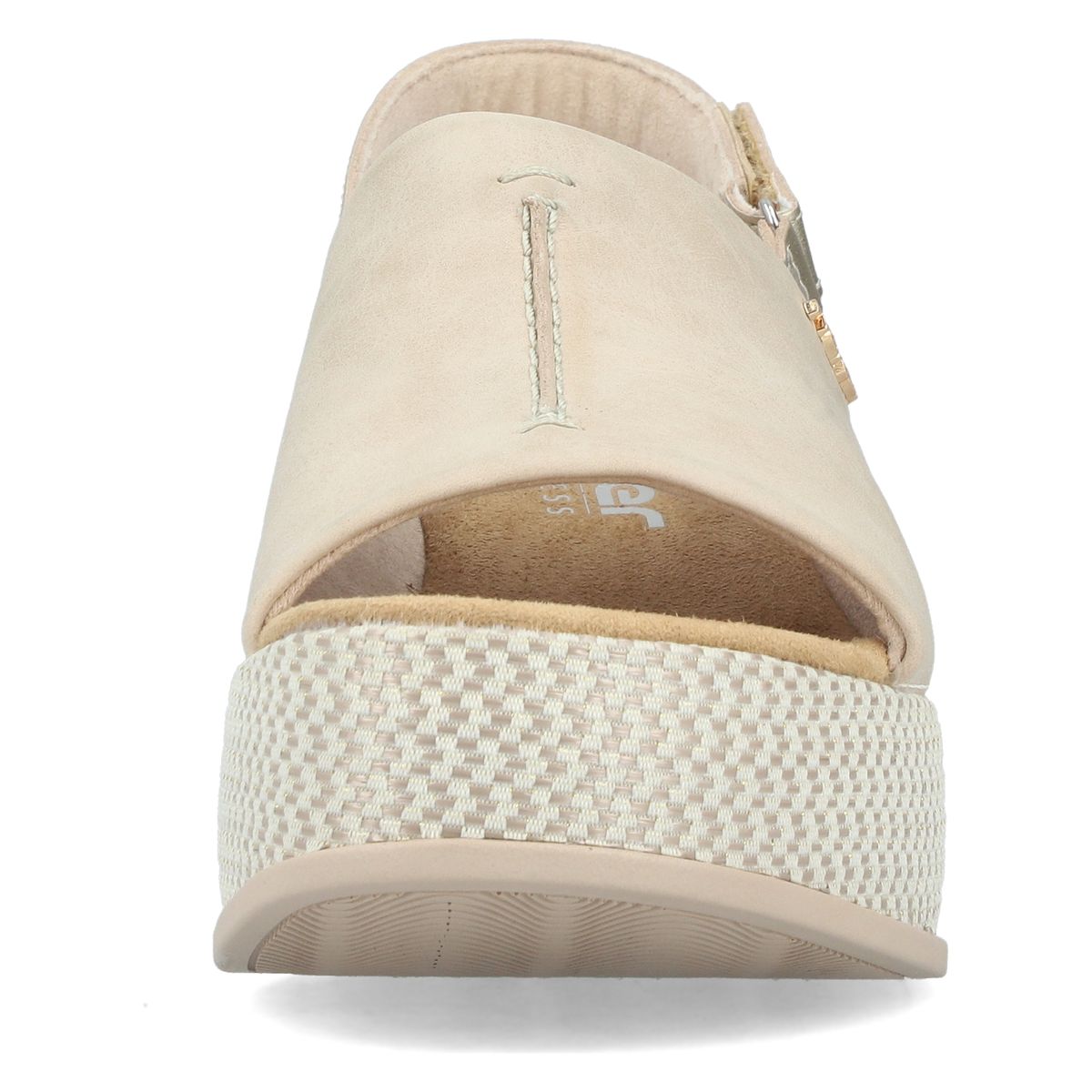 Rieker 69460 Women's Wedge Sandals – Beige