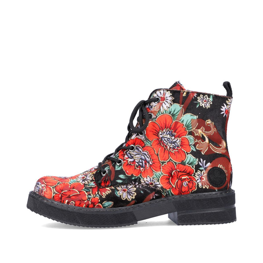 Rieker 72010 Biker Boot in Floral