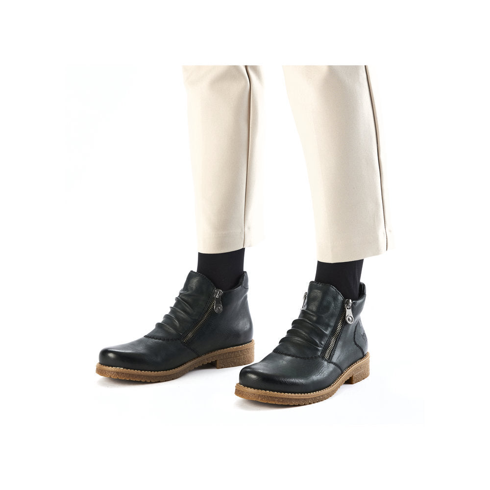 Rieker 73553 Women's Ankle Boots in Olive