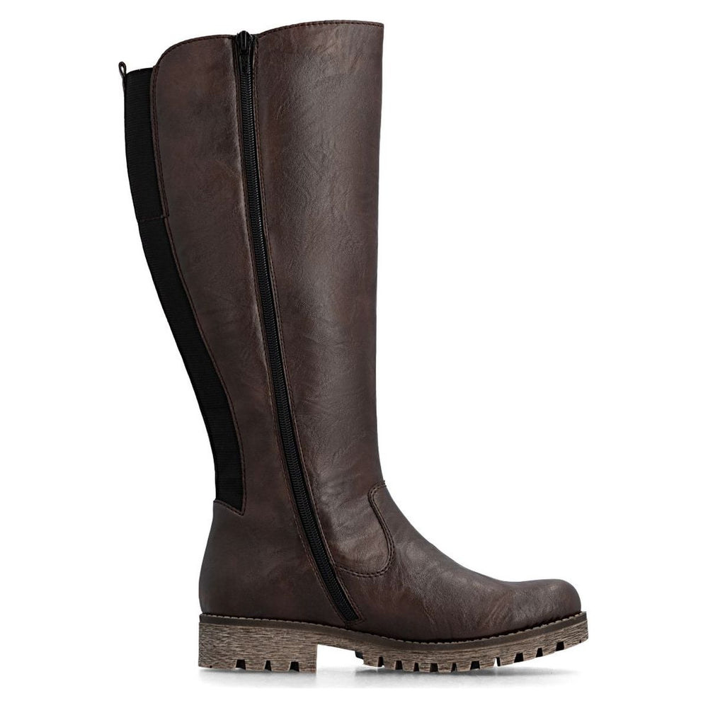 Rieker 78554 Women's TEX Waterproof Boots - Dark Brown