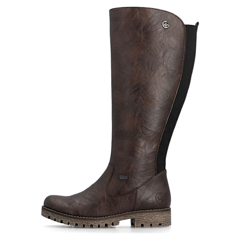Rieker 78554 Women's TEX Waterproof Boots - Dark Brown