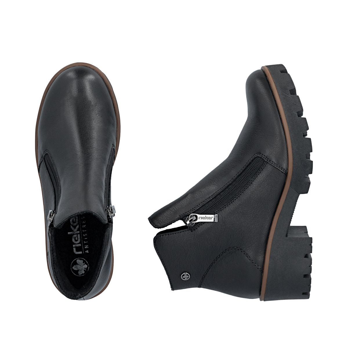Rieker 79254 Women's Short Boots - Black