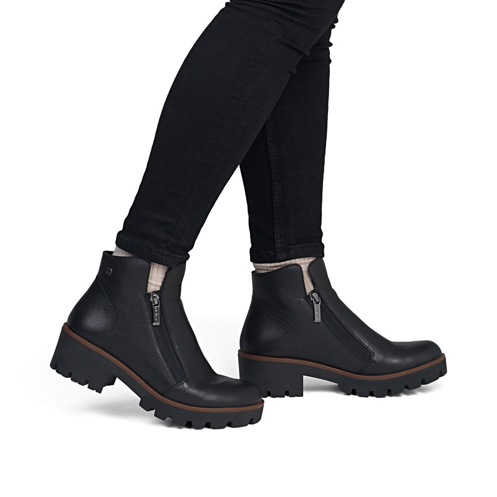 Rieker 79254 Women's Short Boots - Black