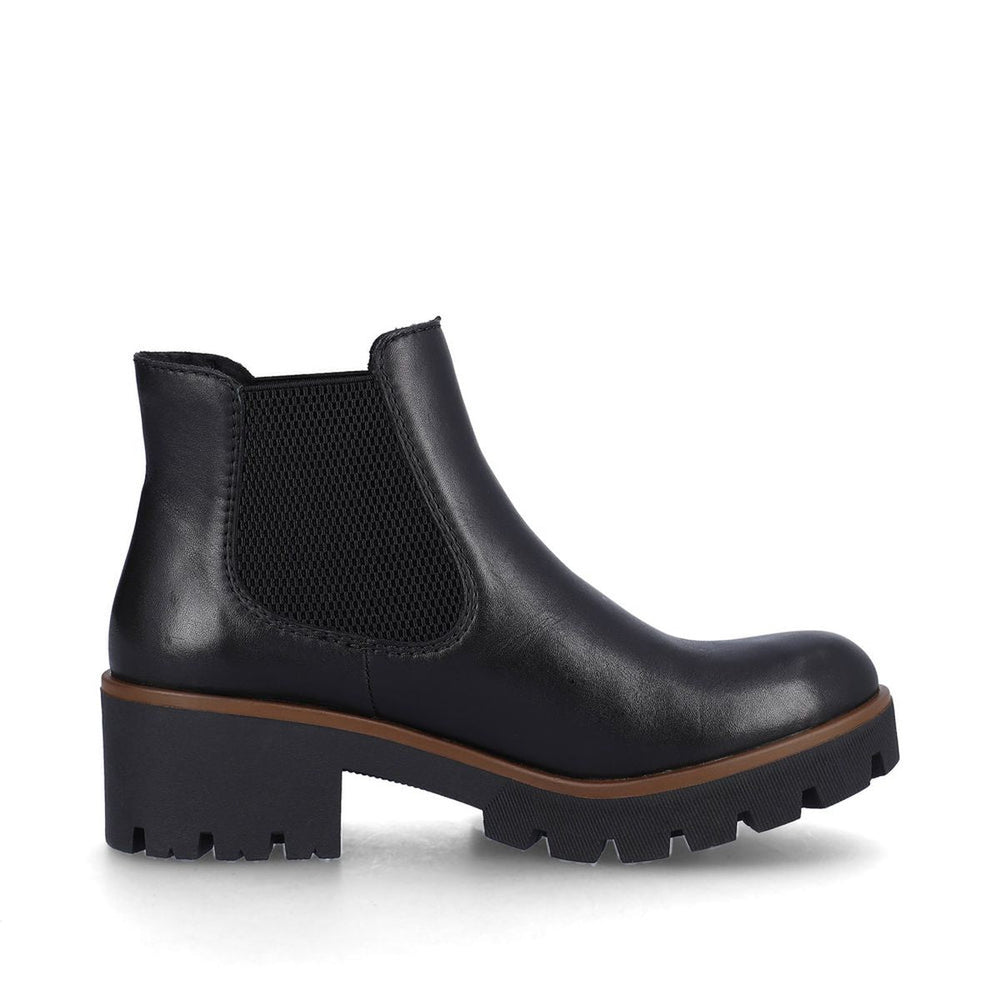 Rieker 79265 Minato Chelsea Boot in Black