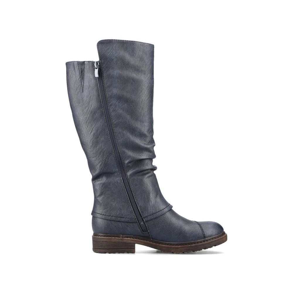 Rieker 94791 High Boot in Blue