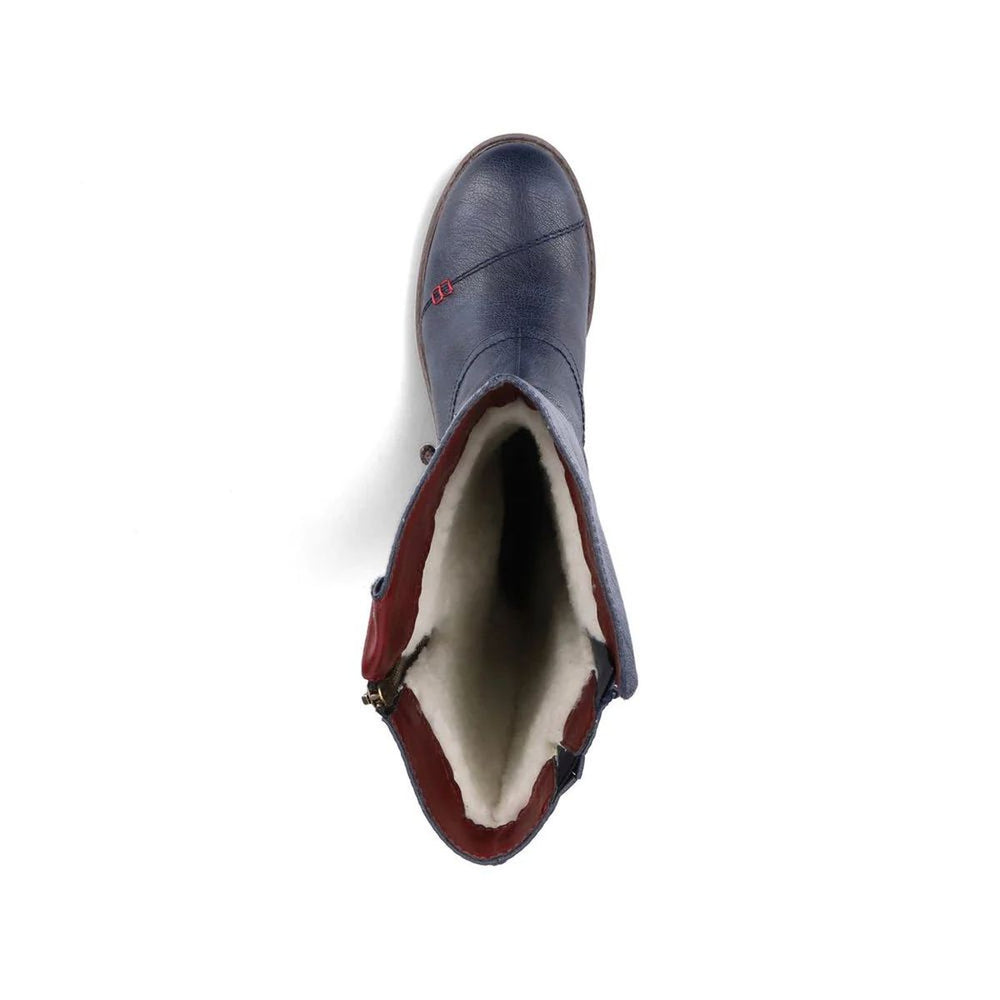 Rieker 94791 High Boot in Blue