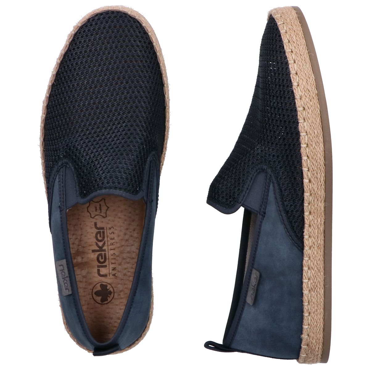 Rieker B2661 Men's Shoes in Navy