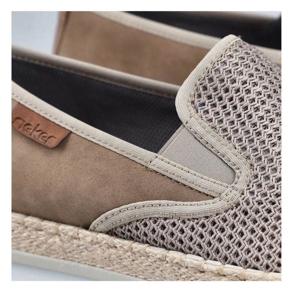 Rieker B2661 Men's Shoes in Beige
