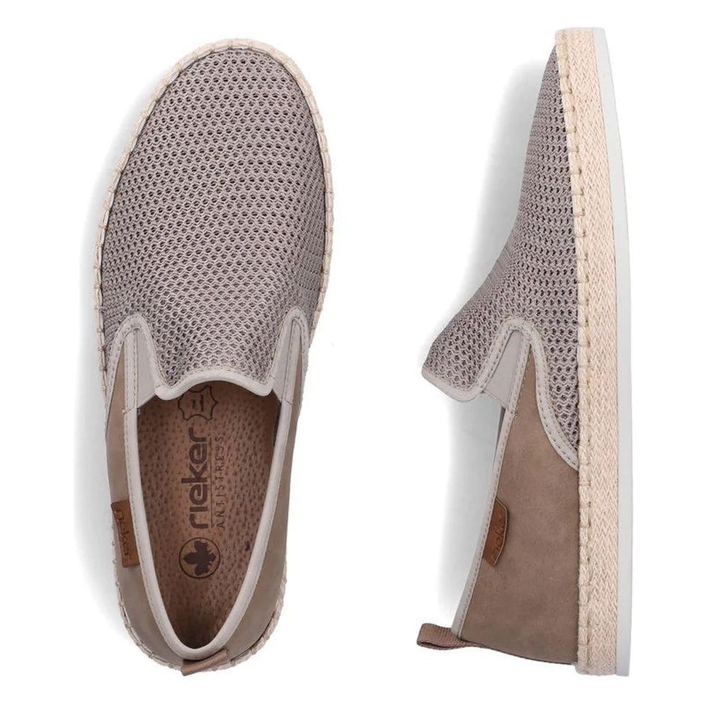 Rieker B2661 Men's Shoes in Beige