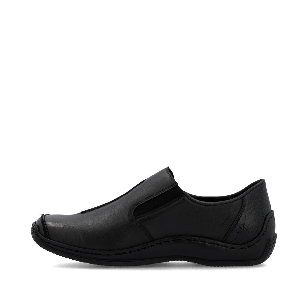 Rieker L1777 Women's Slip On in Black