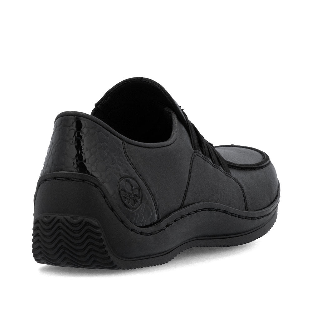 Rieker L1777 Women's Slip On in Black