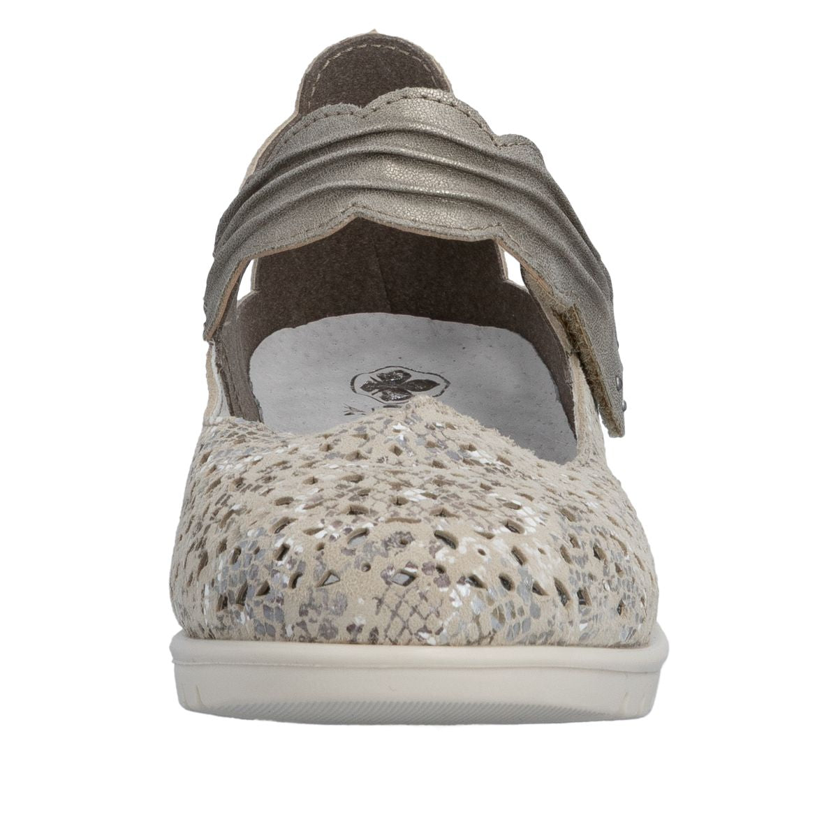 Rieker L5359 Women's Shoes in Silver
