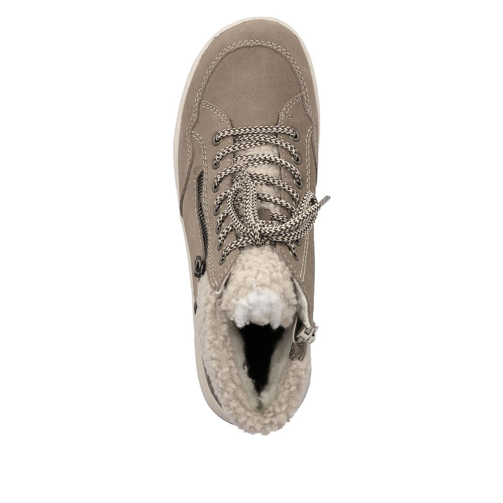 Rieker L7701 Women's TEX Waterproof Short Boots - Beige