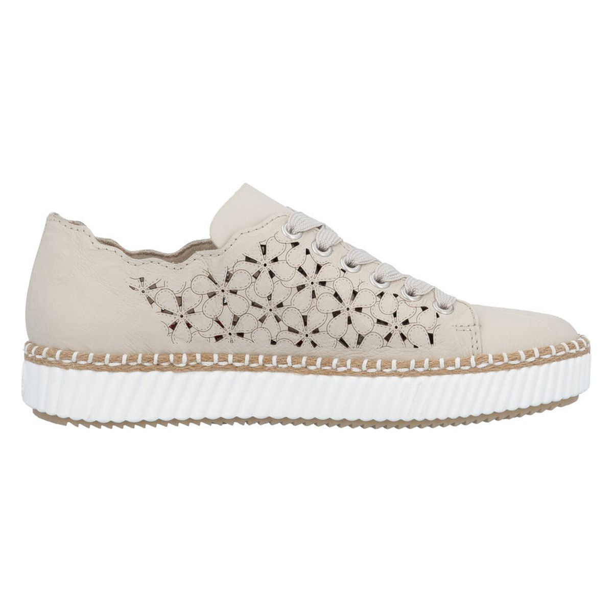 Rieker M2902 Women's Shoes in Beige