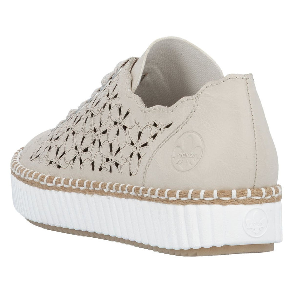 Rieker M2902 Women's Shoes in Beige