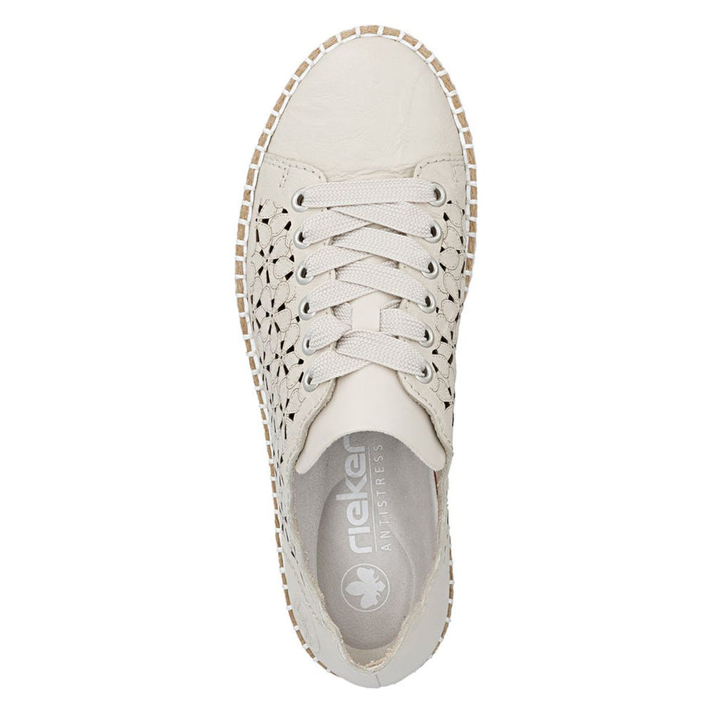 Rieker M2902 Women's Shoes in Beige