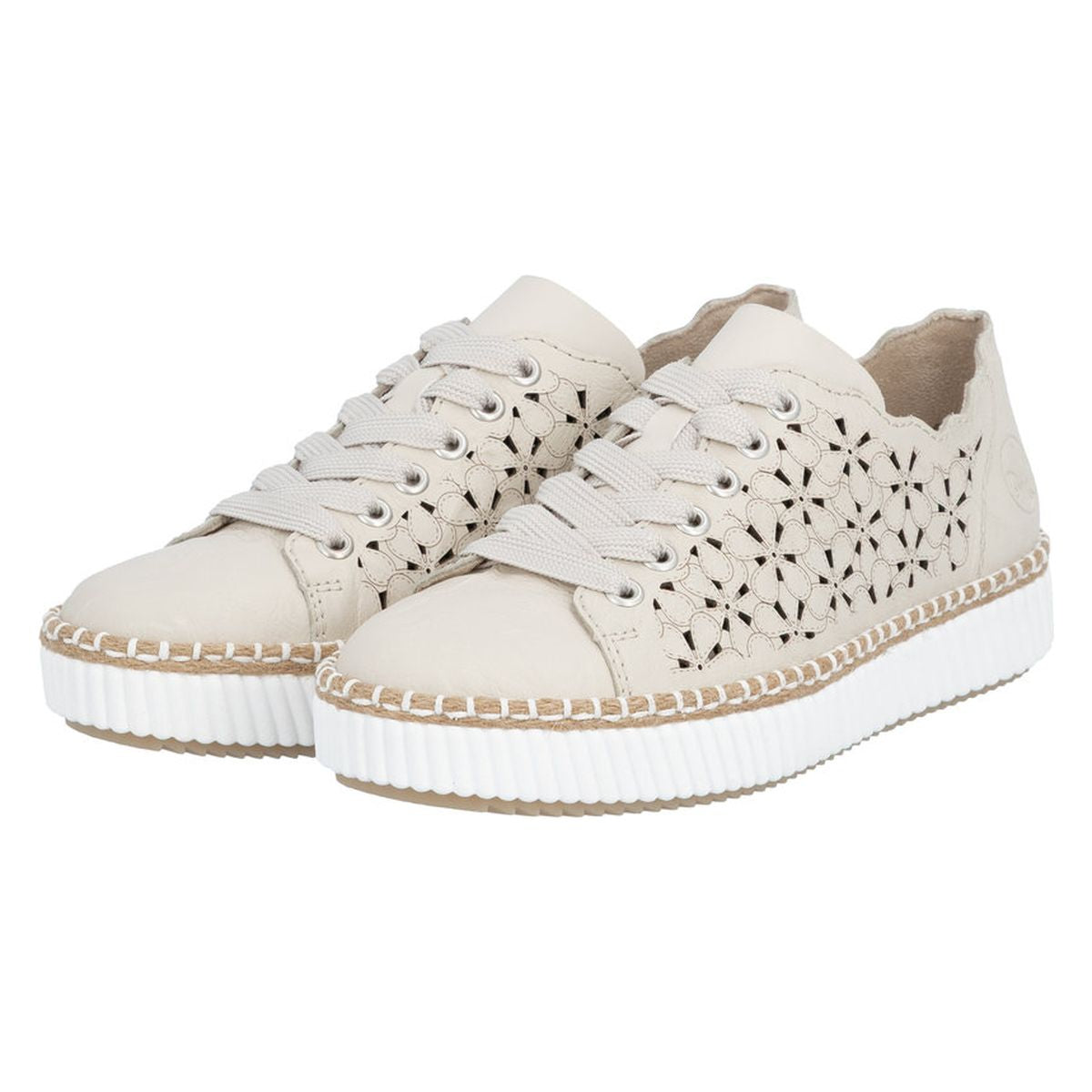 Rieker M2902 Women's Shoes in Beige